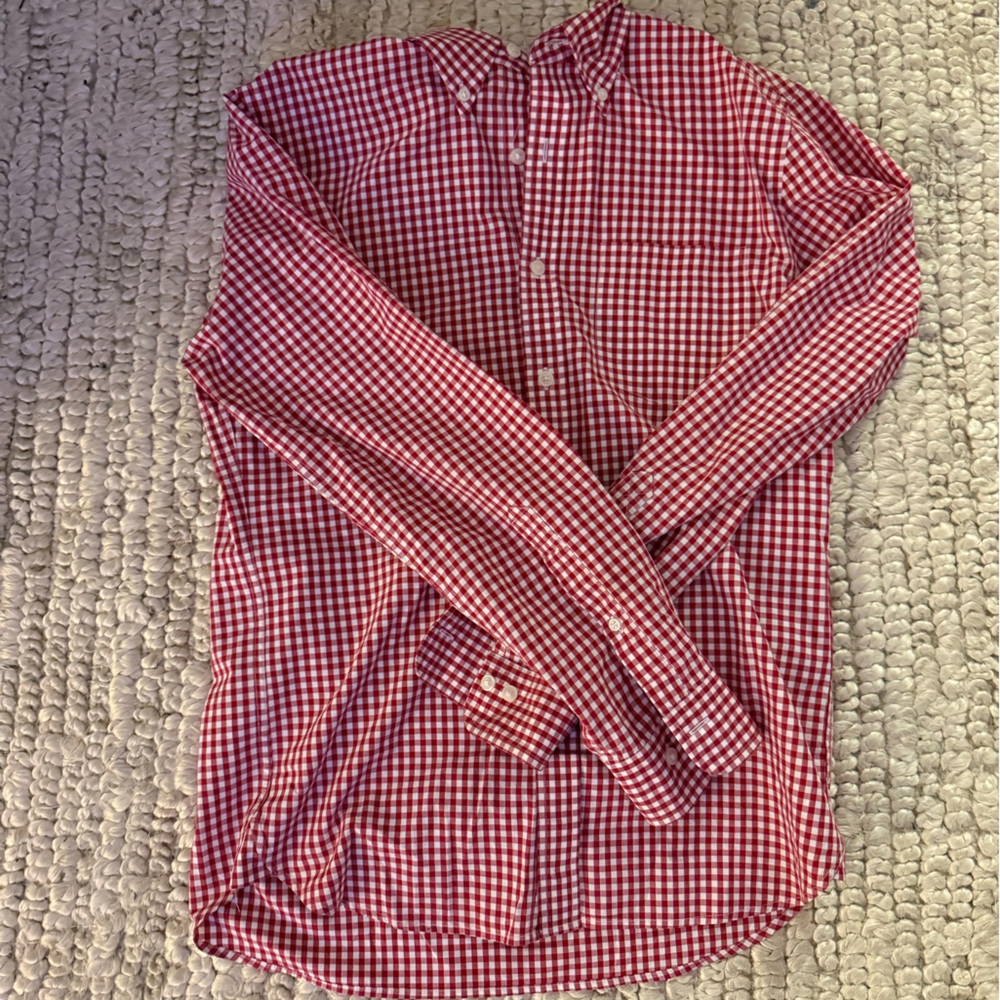 Brooks Brothers Red and White Checkered Shirt